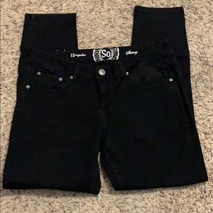 Black skinny jeans